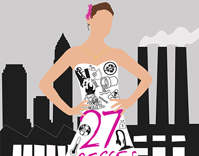 27 Dresses. Countless Dangers - Movie Parody Poster