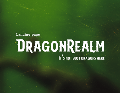 DragonRealm Dungeon & Dragons Landing page