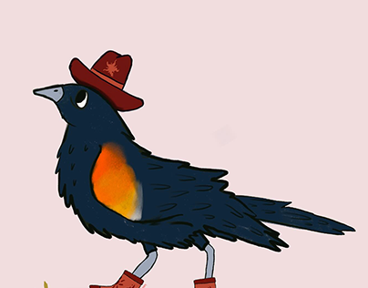 Sheriff Candy-corn, the Redwing Blackbird.