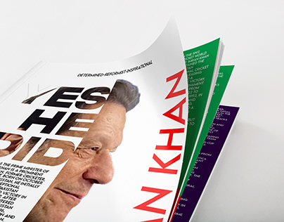 Magazin Book Cover Design of Imran Khan