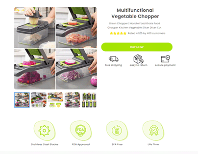 Multifunction Vegetable Chopper Product Page