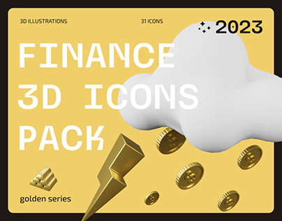 Finance 3d icons Pack