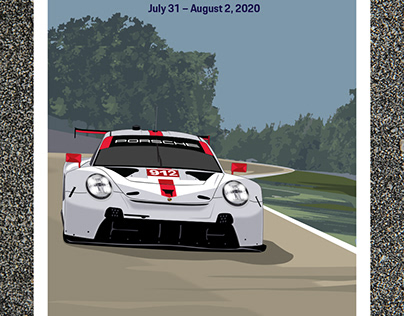 Race Poster Porsche Motorsports of America