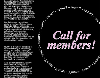Poster: Call for members