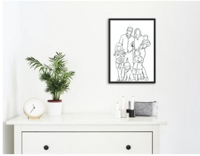 Line Art Decoration Gifts for Families