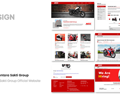 UI Design - Nusantara Sakti Group Official Website