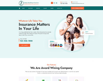 Insurance Agency Website UI/UX