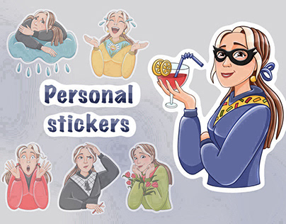 Sticker pack/ Стикеры портретные