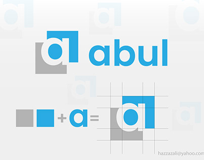 a letter logo concept for abul