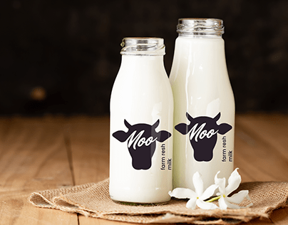 Logotype for farm milk