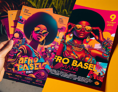 A Flyer For An Event Called Afro Basel Miami