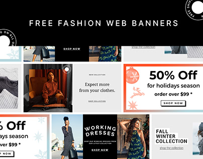Free Fashion Web Banner Templates