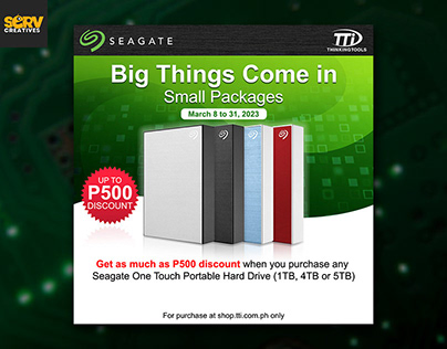 SEAGATE - BIG THINGS COME IN SMALL PACKAGES