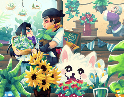 The flower shop
