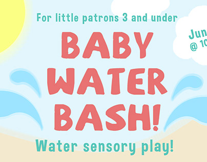 Baby Water Bash Event Invite