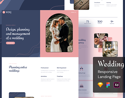 Wedding Responsive Landing Page