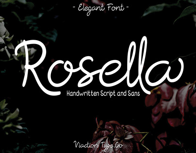 Rosella Script & Sans (Font Duo)