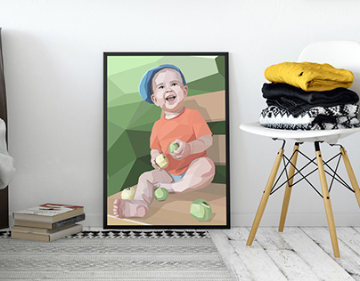 Портрет мальчика с яблоками