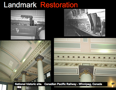 Plaster Restoration - National Historic Site, Winnipeg