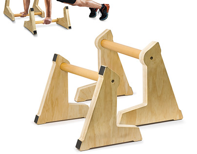 Wooden Parallettes and Push Up Bars