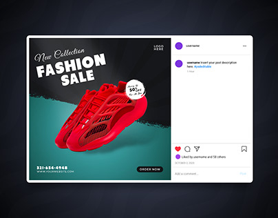 Shoe Banner । Social Media Post Design