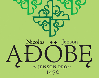 Adobe Jenson Typography Poster