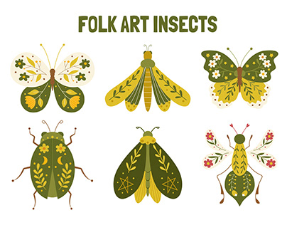 Folk Art Insects