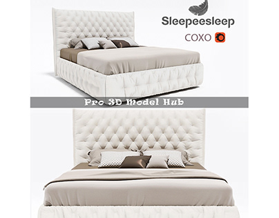 Download Bed Factory Sleepeesleep Model Soho 3D Model.