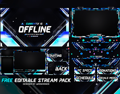 FREE - Twitch Overlay Pack