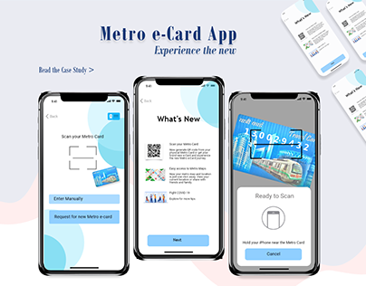 UX Portfolio case study - Metro e-Card App