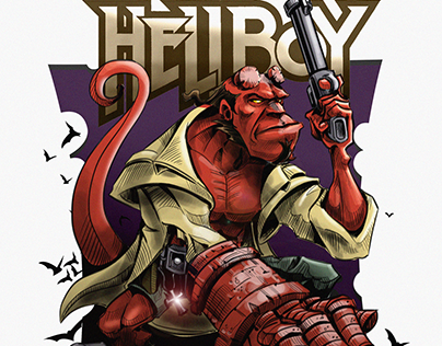 Project thumbnail - Hellboy 25th anniversary Fan art