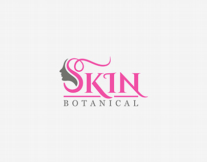 Skin botanical logo. female beauty logo. skin care logo
