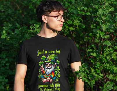 Wee Bit Gnome-ish: St. Paddy's Day Tee funny t-shirt