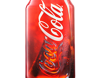 Glass Coca-Cola Can