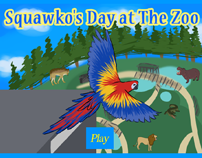 Squawko's Day at The Zoo - Global Game Jam Art Assets