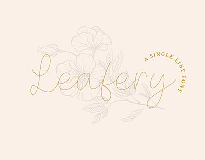 Leafery Single Line Font