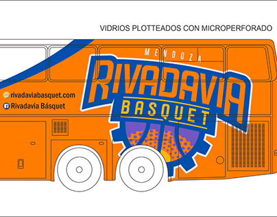 Diseño Bus - Rivadavia Basquet
