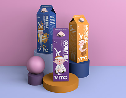 Packaging concept for plant-based milk