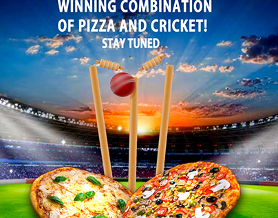 Enjoy Pizza while watching cricket