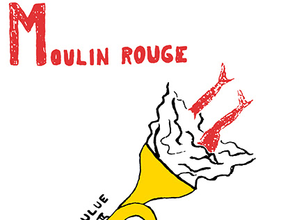 Rediseño de Cartel Moulin Rouge por Toulouse Lautrec