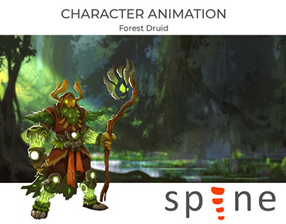 Forest Druid - Character animation in SPINE