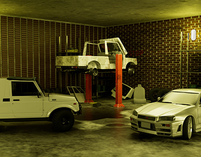 garage 3d modelling