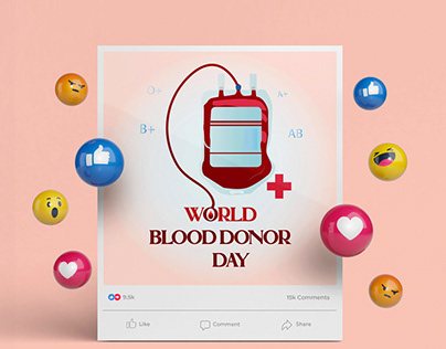 World blood donor day post design
