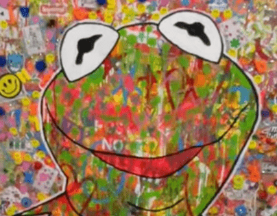 Kermit and everything painting