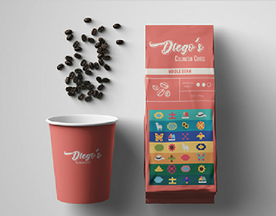 Packaging design - Diego's Colombian Coffee