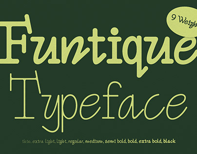Funtique – Unique Serif Typeface