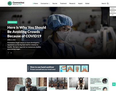 Medicine Website Design