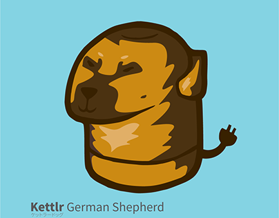 Kettlr German Shepherd dogs