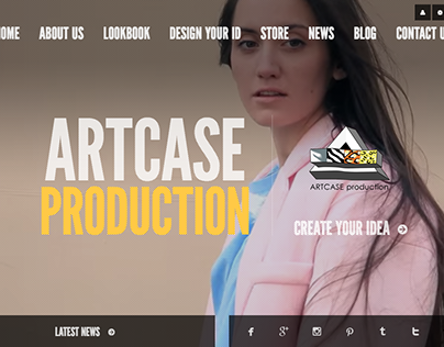 Home page of Artcase e-shop.