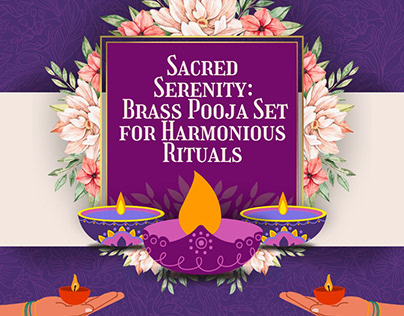 Sacred Serenity: Brass Pooja Set for Harmonious Rituals